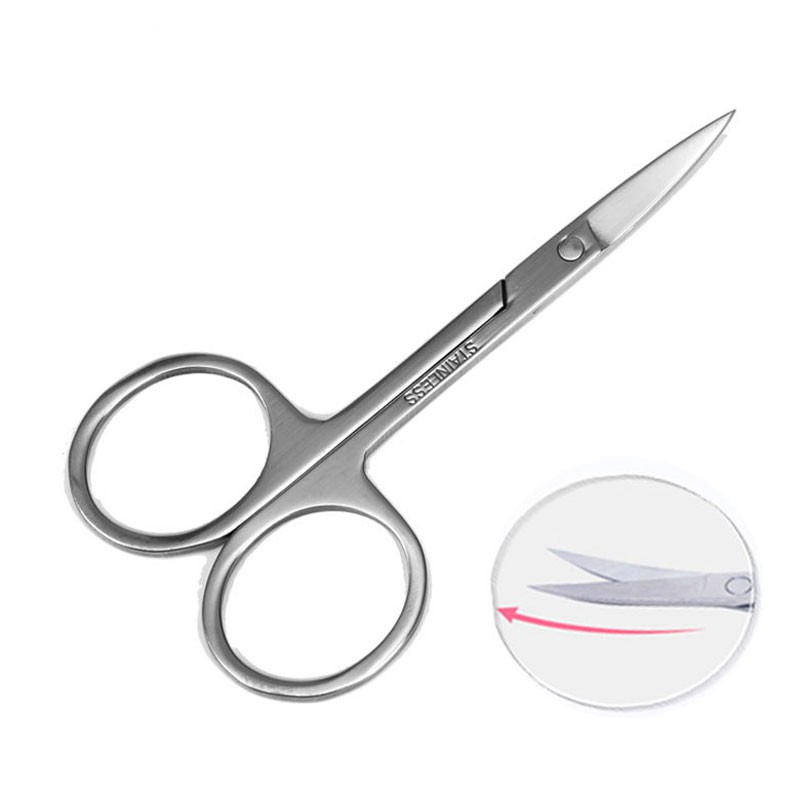 Stainless Silver Eyebrow Scissors - Gunting Bulu Alis Atau Hidung