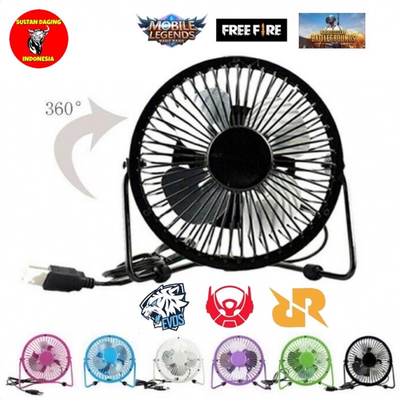 Kipas Angin Besi Kecil USB 5inch/ Kipas Angin Gamers/ Kipas Angin Mini/ Kipas Angin Game Hp