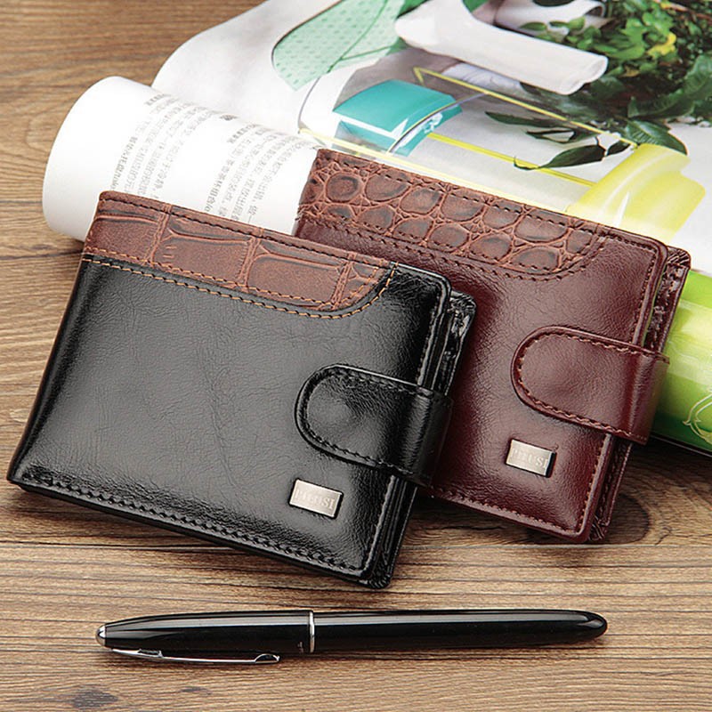 Jual Baellerry Kulit Pria Dompet Pendek Pria Dompet Pemegang Kartu Saku Koin