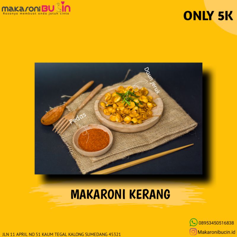 

makaroni kerang,spiral,kriuk,bantat only 5K/pcs
