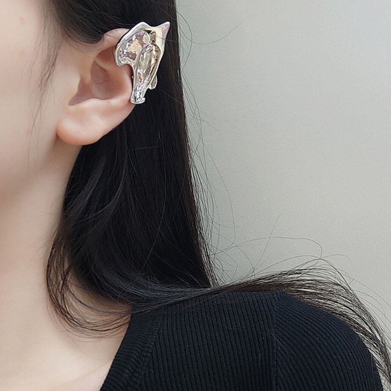 Zzz Anting Klip Telinga Peri Bahan Metal Gaya Punk Untuk Pesta Cosplay