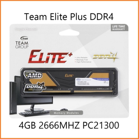 MEMORY RAM TEAM ELITE PLUS DDR4 4GB 2666MHZ PC 21300