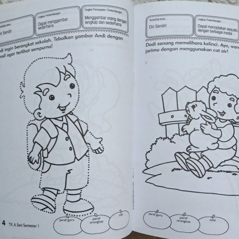 Buku TK A Belajar Pengembangan Kemampuan Seni