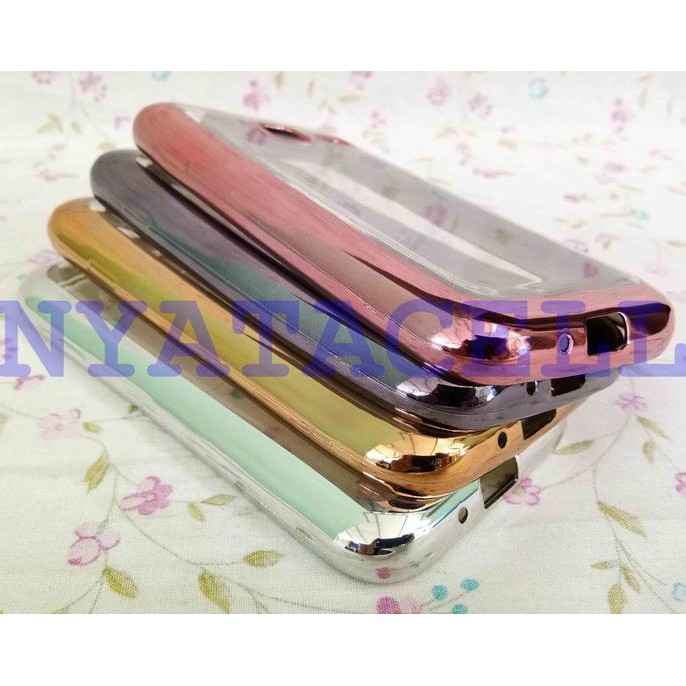 NEW CASE LIST CHROME SAMSUNG GALAXY J1 MINI J105 /TPU/SOFTCASE/ULTRATHIN - HITAM MILENIA