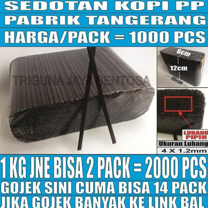 

Sedotan Kopi Per Pack 1000 pcs NEW