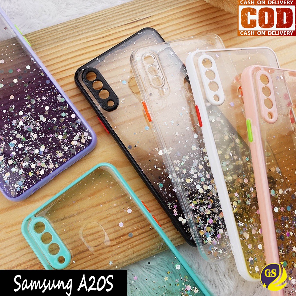 Samsung A50S A30S A20S A10S A10 M10 A20 A30 A50 A70 J2 PRIME J7 PRIME Case Dove Glitter Bling Star Light Candy Camera Macaron Gliter Pelindung Kamera