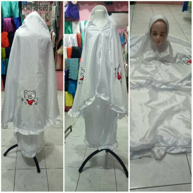 mukena anak putih