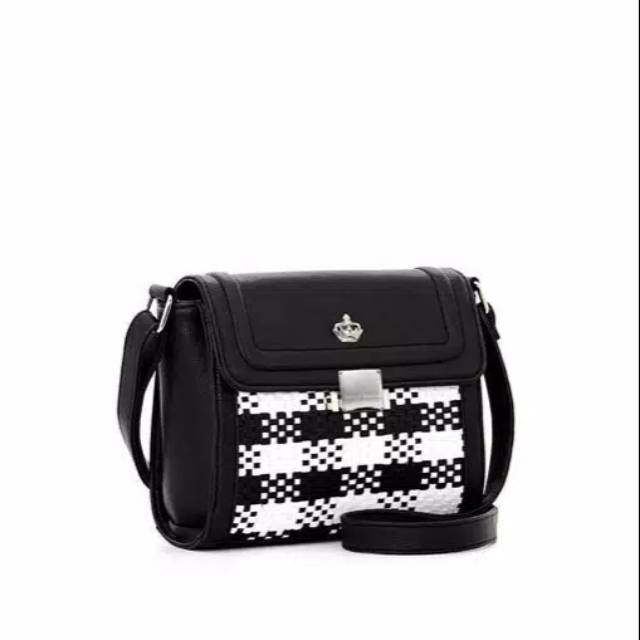 TAS SOPHIE MARTIN CRAFT SLING T6234B5 REG2002 HITAM KULIT PESTA IMPORT SLEMPANG SELEMPANG
