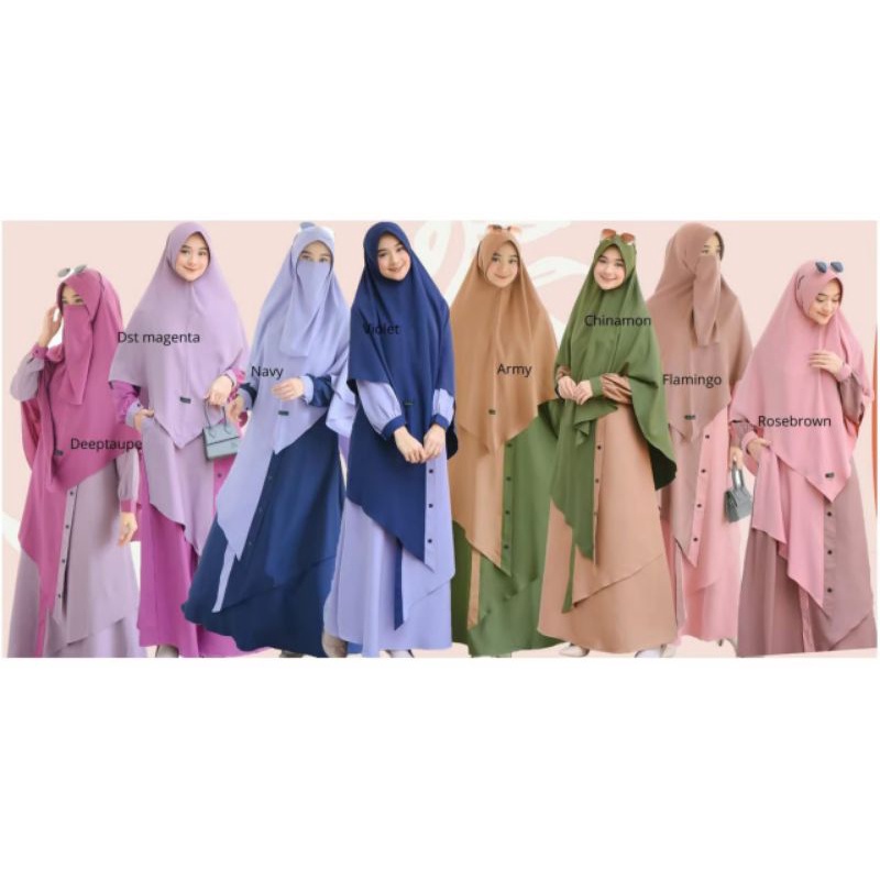 Nadiya Set by Mumtaz /gamis murah original