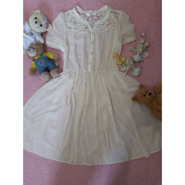 Dress/ Outer Cantik Mix Bordir (LD 98)