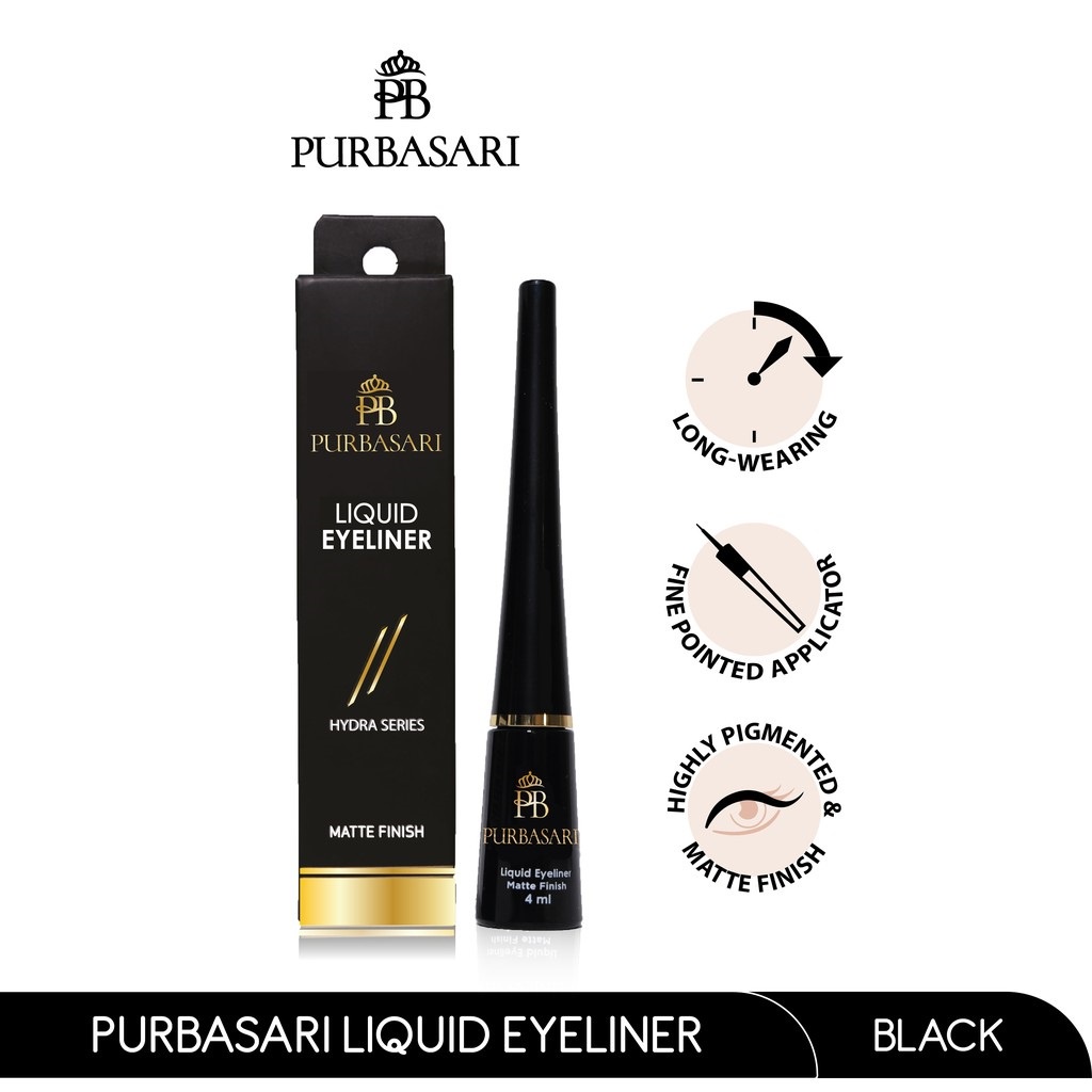 PURBASARI Liquid Eyeliner Hyda Series | Eyeliner Pigmented Long Lasting Wateroof BY AILIN