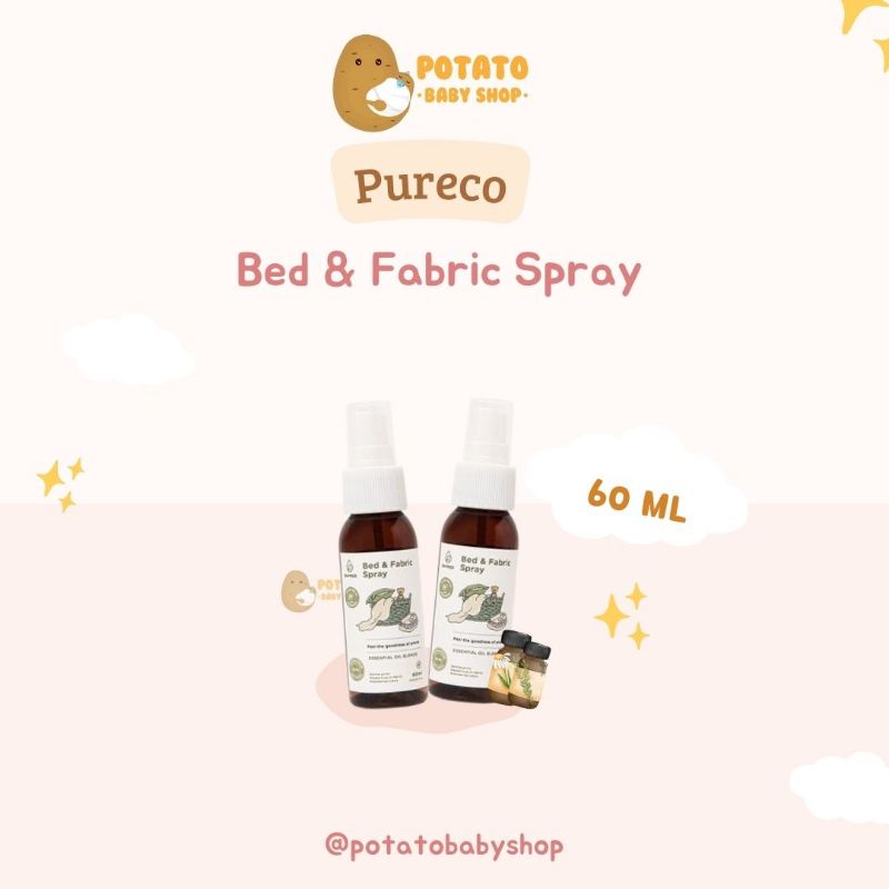 Pureco Bed &amp; Fabric Spray 60ml - semprot kasur anti tungau