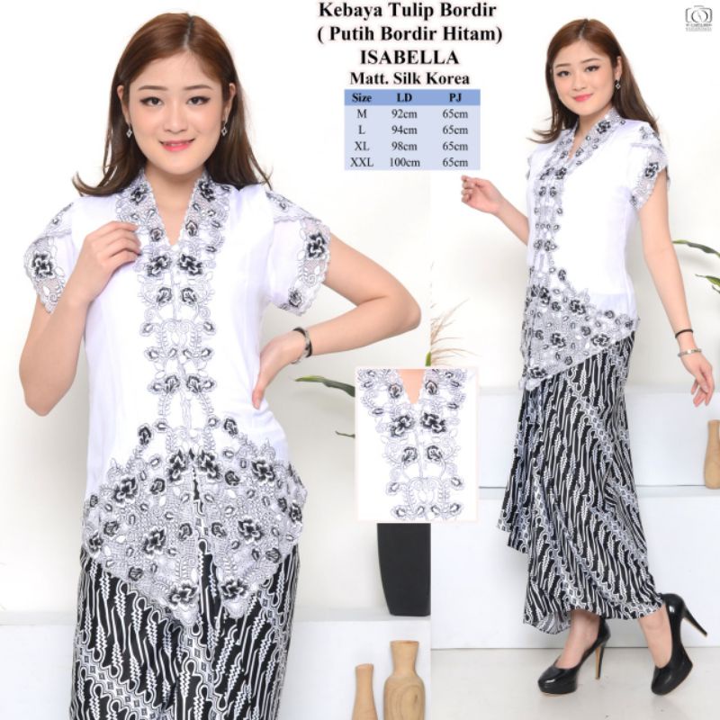 NEW Kebaya Encim Senada Modern Katun Silky Korea