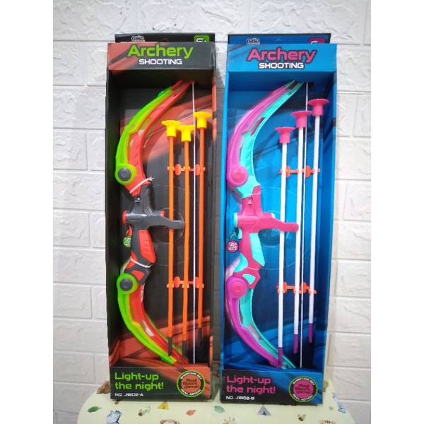 PASO SPORT Archery Set FlashLight Mainan Busur Panah disertai Lampu