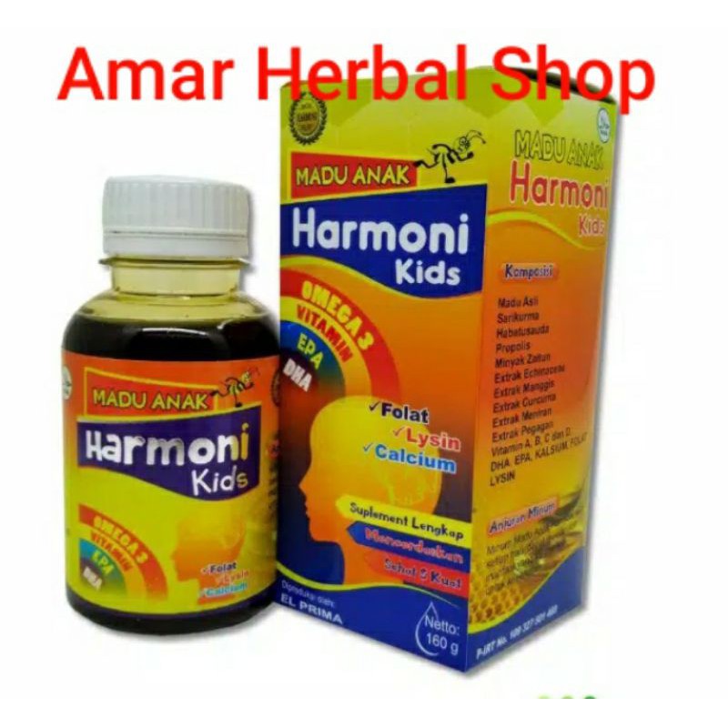 Madu Anak Harmoni Kids Omega 3 Vitamin Epa Dha