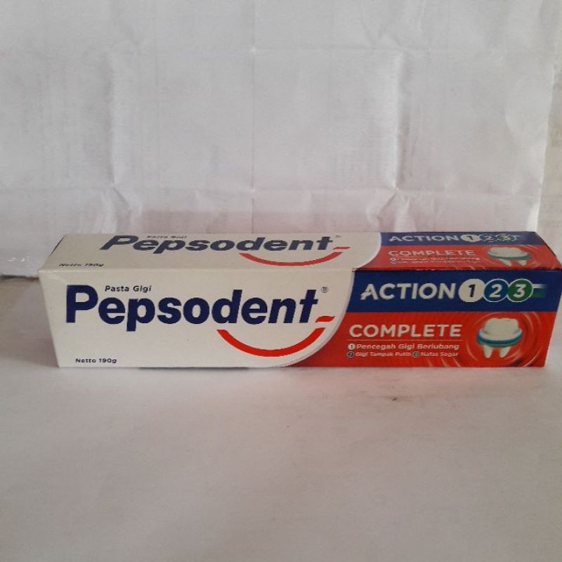pasta gigi pepsodent action/siwak 123 75g/190g/siwak 65g/110g