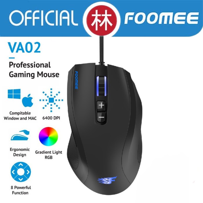 Foomee VA02 Professional Wired Gaming Mouse