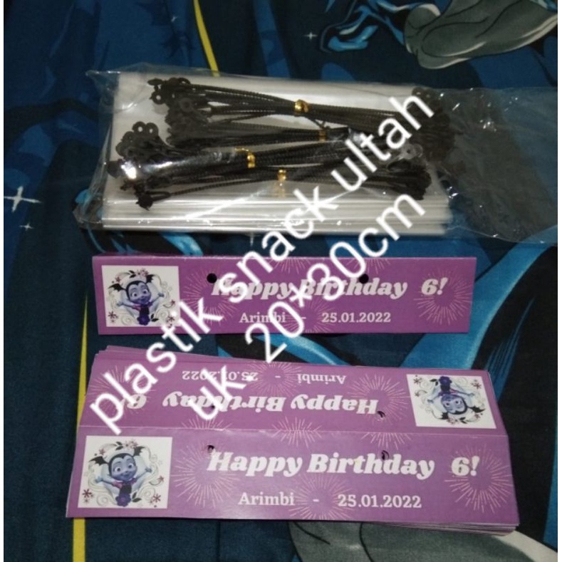 

tas plastik snack ultah uk. 20*30cm