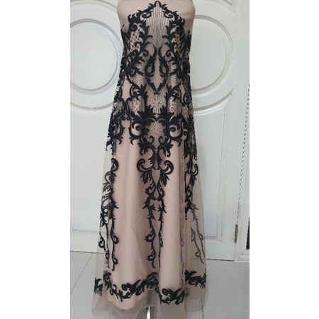 tile bordir / tile bunga / kain bordir