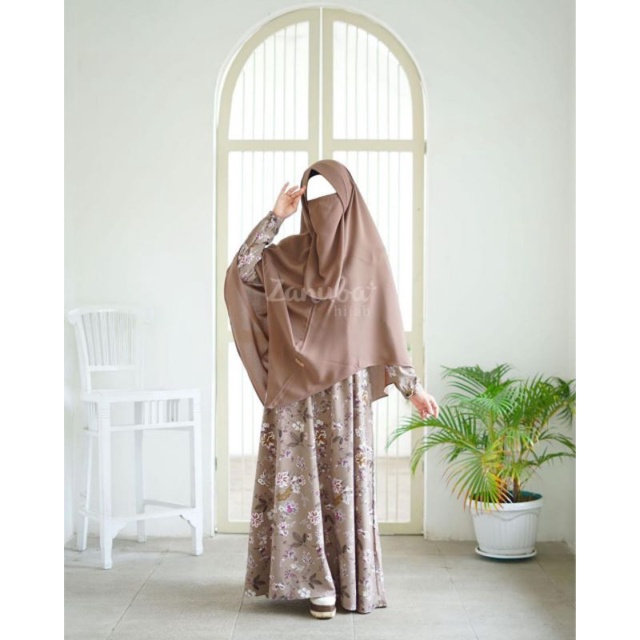 Gamis Floral Set By Zanuba | Dress Bunga