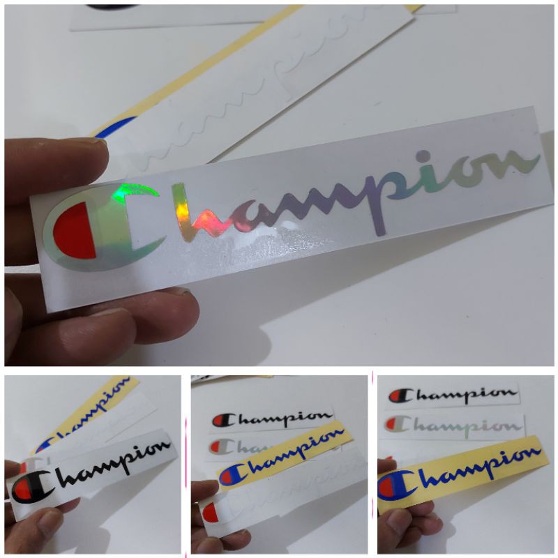 

STICKER CHAMPION CUTTING
