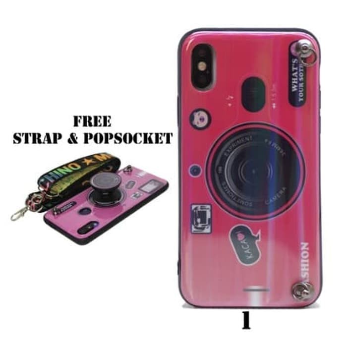 Soft Case Camera Strap Pop Socket Samsung J2 Prime
