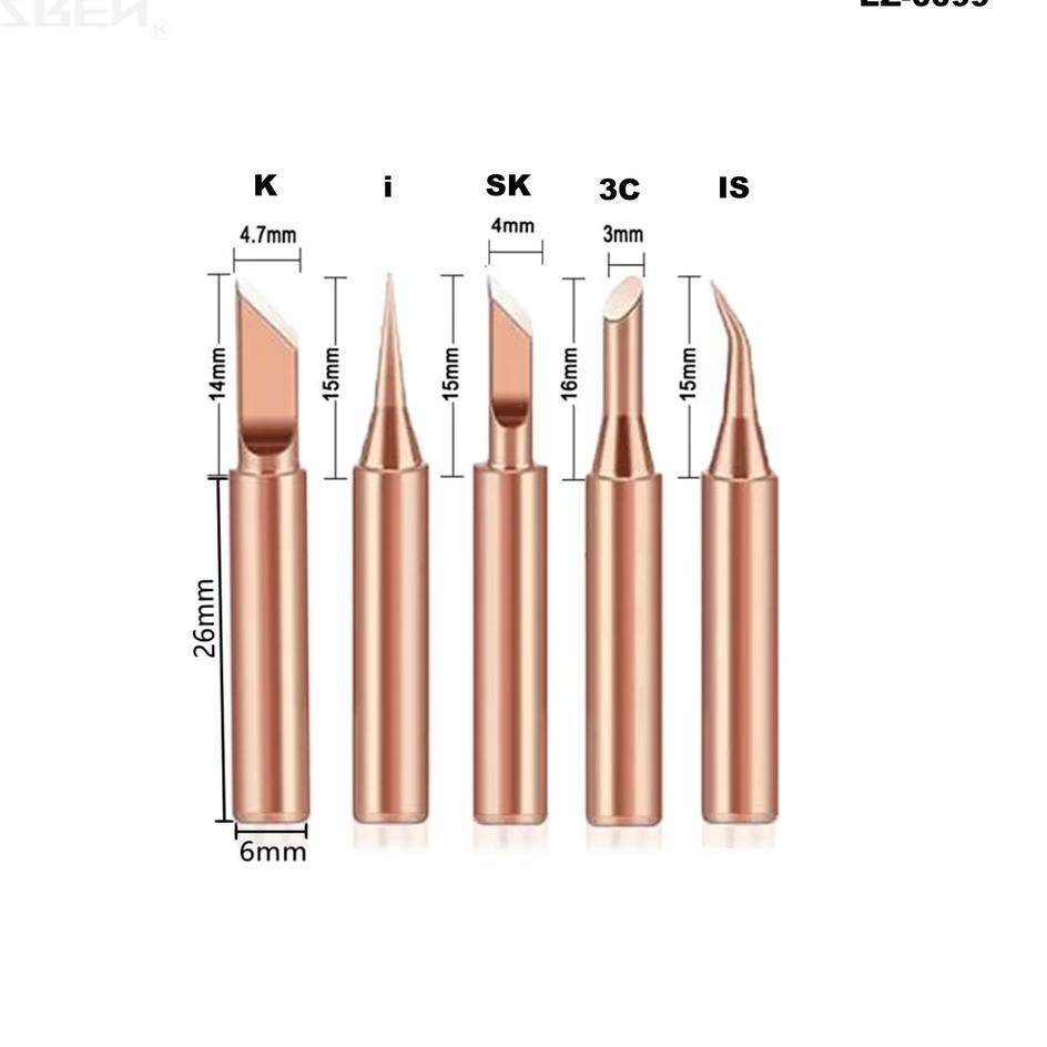 Murah Baru Ezren EZ-0099 Mata Solder 900M 5 in 1 Rose Gold