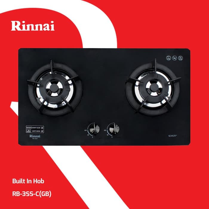 Kompor Gas Tanam Rinnai Type: RB-2GHC (Khusus Daerah Medan)