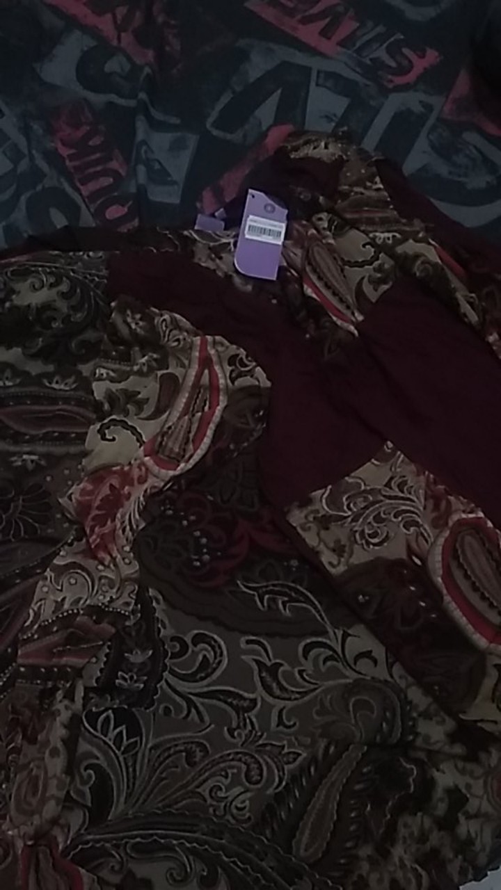 Gamis Batik Reverie 31 Maroon Motif By Ifa