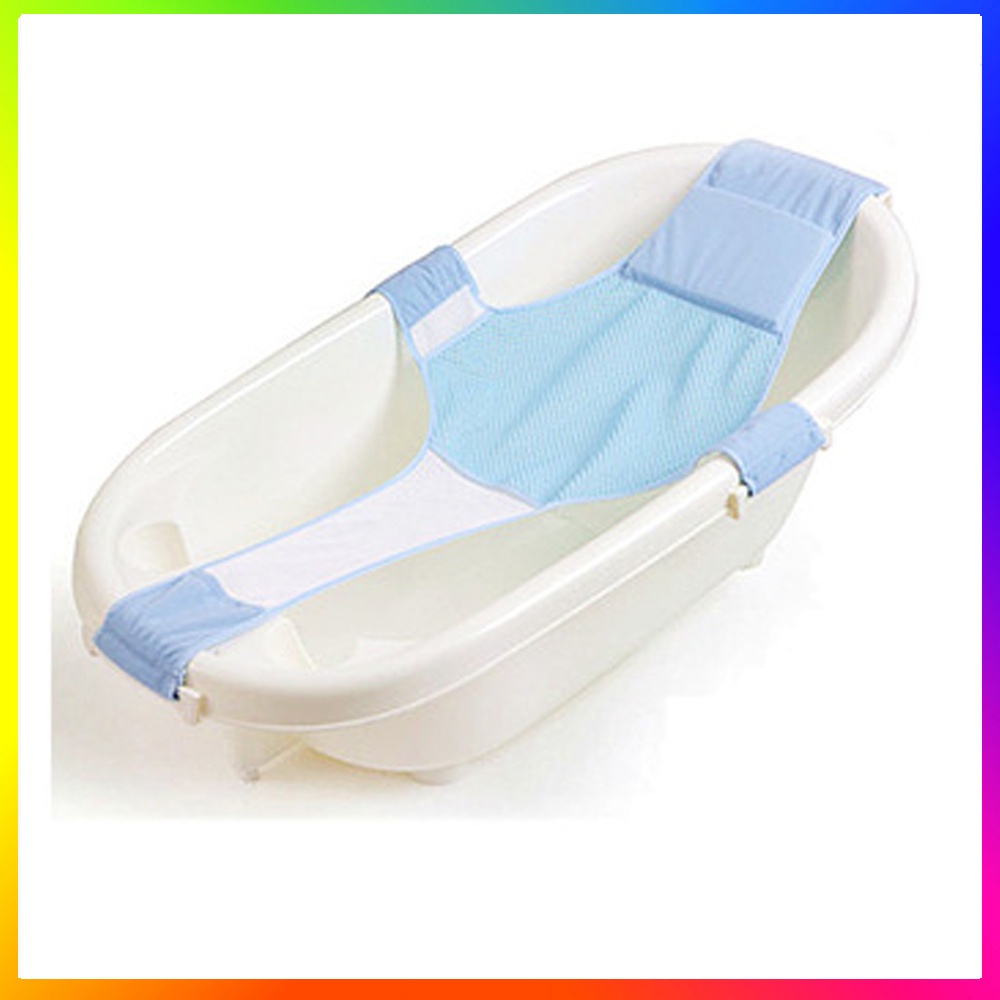 Alat Bantu Memandikan Bayi Jaring Mandi Bayi Alas Mandi Anak Baby Bath Helper (Tanpa Bak Mandi) Warna - ACAK