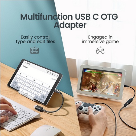 Ugreen Otg Type C 3.0 Male to Usb Female - Ugreen Adaptor Usb C to Usb 3.0 for Flashdisk Mouse Keyboard