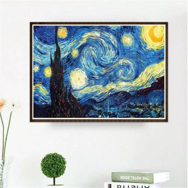 Starry Night 5D Full Drill Diamont Painting Embroidery