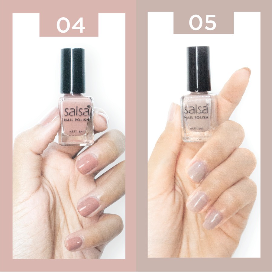 ^ KYRA ^ ECER per 1 Pcs - Kutek Salsa  - Cat Kuku Salsa Nude Series Nail Polish - 8ml