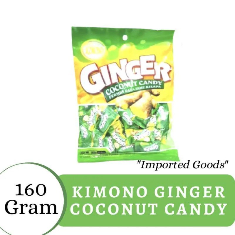 

Permen Rasa Jahe Kelapa 160 gr - Permen Kimono Ginger Coconut Candy 160 gr