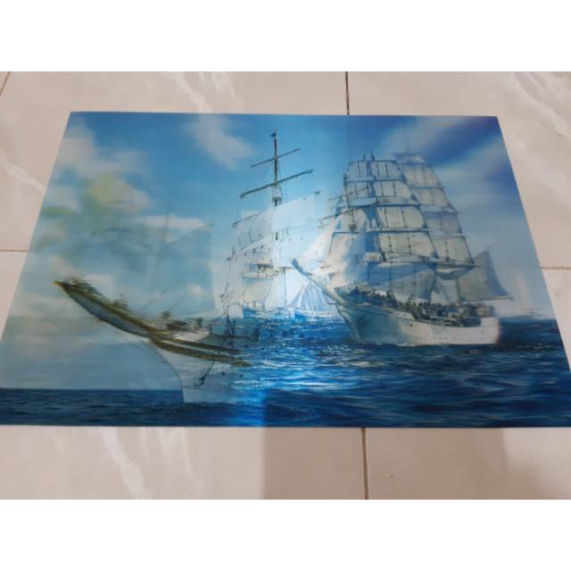 (besar)) Poster gambar 3 dimensi, cover gambar 3 dimensi, besar