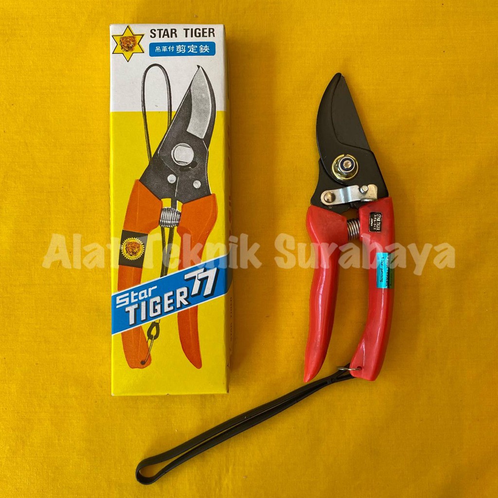 GUNTING DAHAN STAR TIGER 77 / GUNTING RANTING POHON BUNGA STARTIGER GARDEN SHEARS