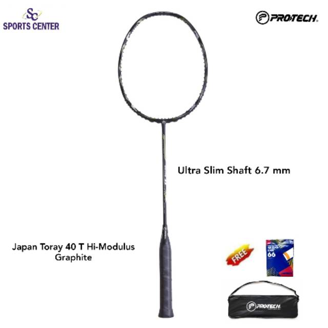 Special Price Raket Badminton Protech Backfire 33 Black