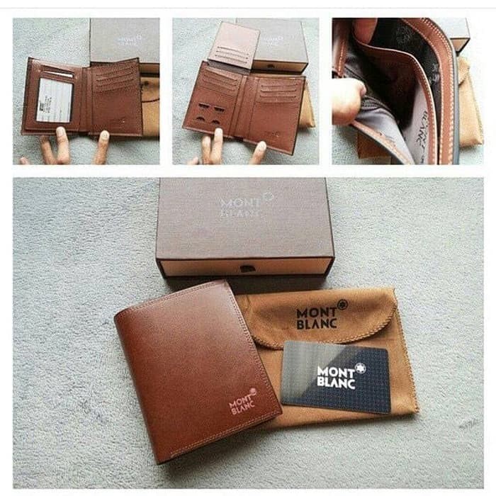 Dompet pria kulit asli super premium import MONTBLANCc 