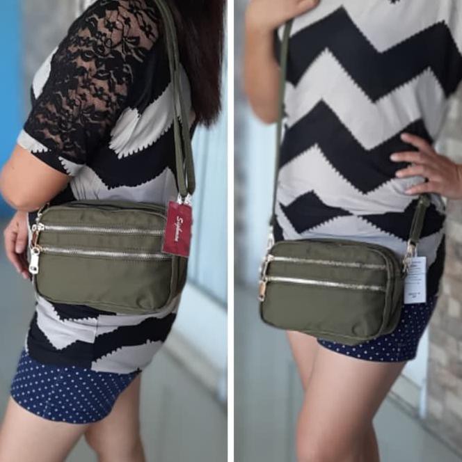 Su9T Sg63031 Tas Wanita Import Selempang Mini Sighmon/Chibao 5Slet - Beige 1Ilb