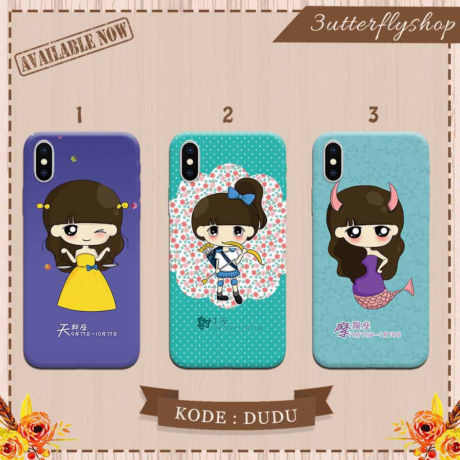 Animasi Beauty girl casing case Oppo Vivo Realme Redmi Xiaomi Samsung Iphone