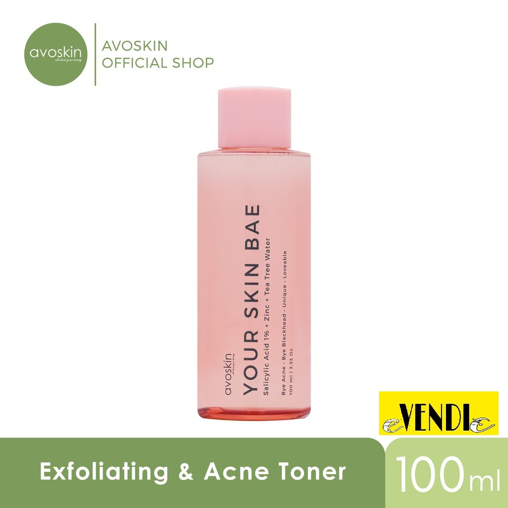 Avoskin Your Skin Bae Toner Salicylic Acid 1% + Zinc + Tea Tree Water 100ML