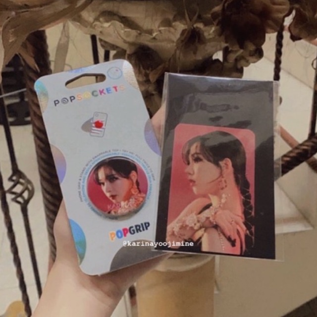 KARINA SGS SM GLOBAL SHOP NEXT LEVEL NL AESPA POPSOCKET VER. VERSION PHOTOCARD PC ONLY [SEALED - GOO