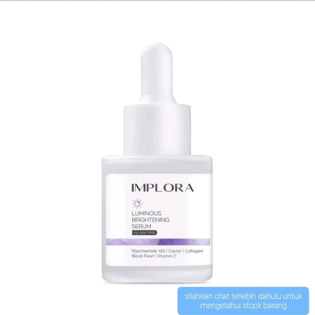 implora face serum luminous bright acne peeling midnight serum wajah