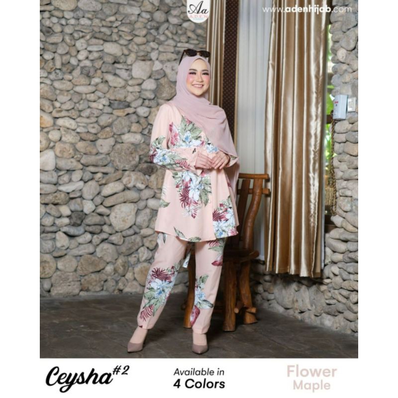 One Set CEYSHA Original By Aden Hijab (One Set Kekinian)