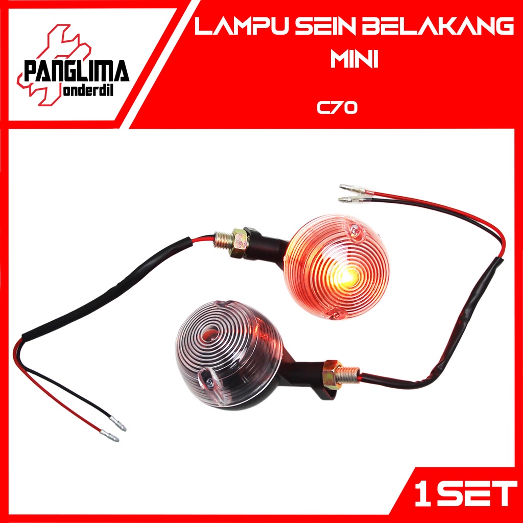 Lampu Sein Belakang Mika Putih Mini Honda C70-C 70 Sen Ritting-Riting-Retting-Reting Sign