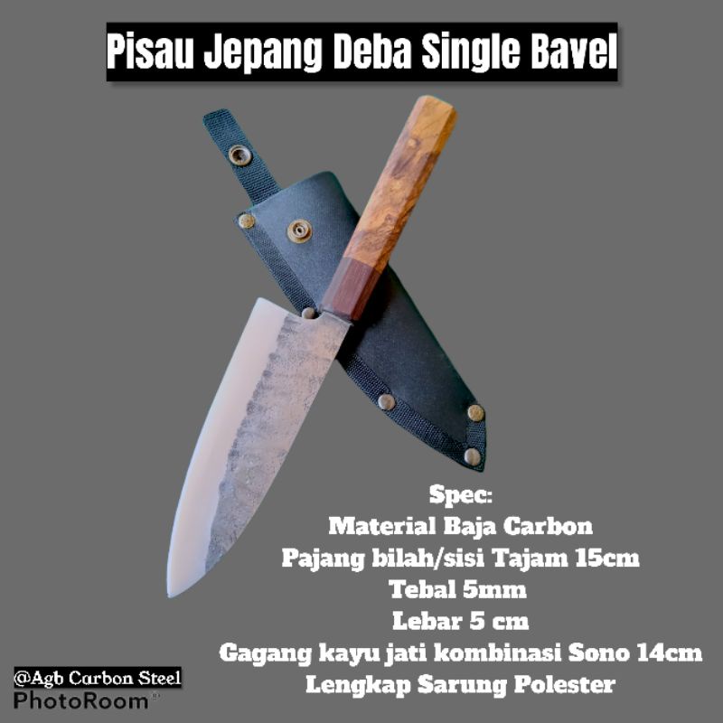 Pisau Jepang Deba Single Bavel