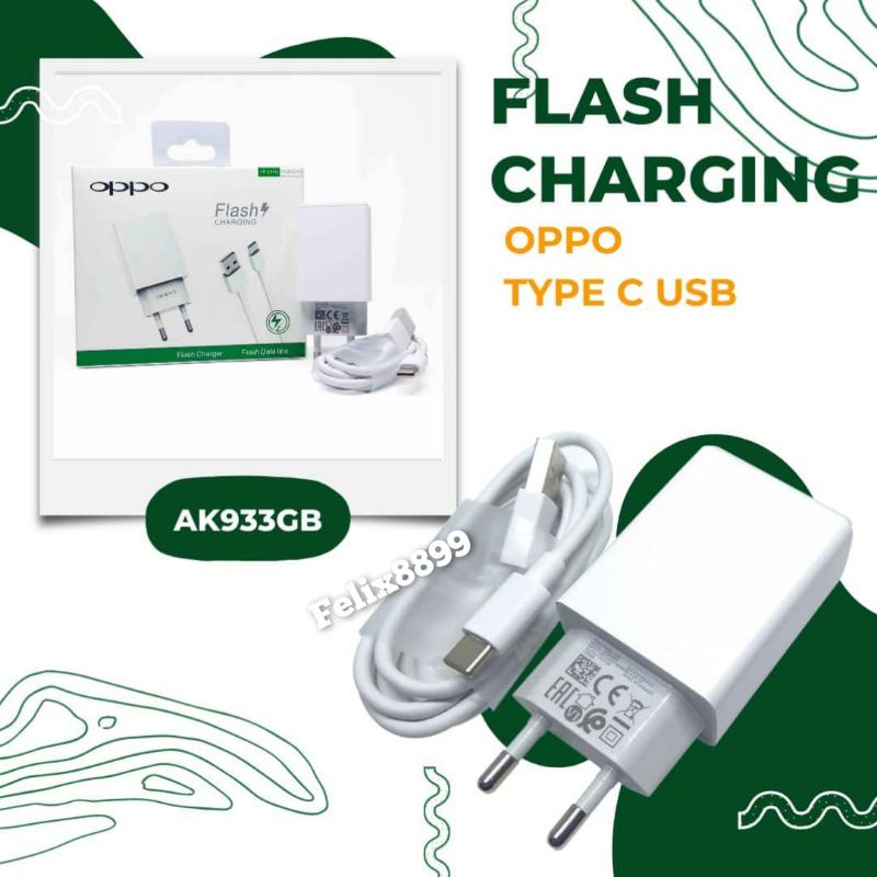 Charger Oppo Type C Charger Oppo A9 2020 A5 2020 A16