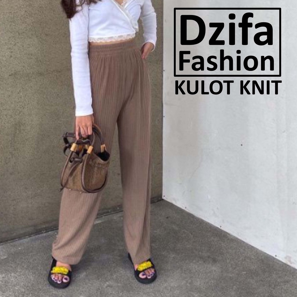 Dzifa Kulot KKLD Celana Kulot Wanita Kulot Plisket Lidi Premium (BISA COD)