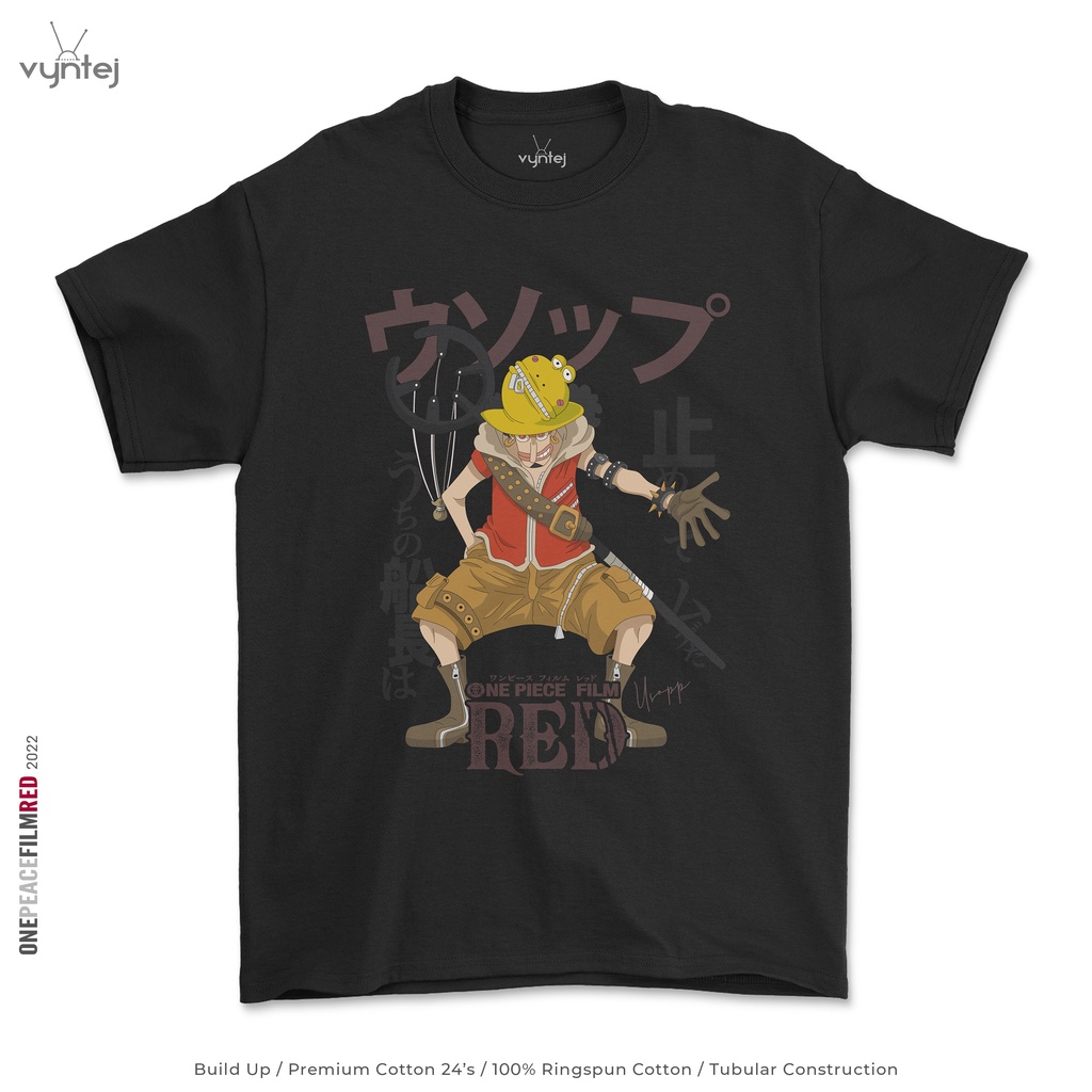 Kaos ONE PIECE FILM RED Usopp - Anime T Shirt | Baju Movie Manga - 012F