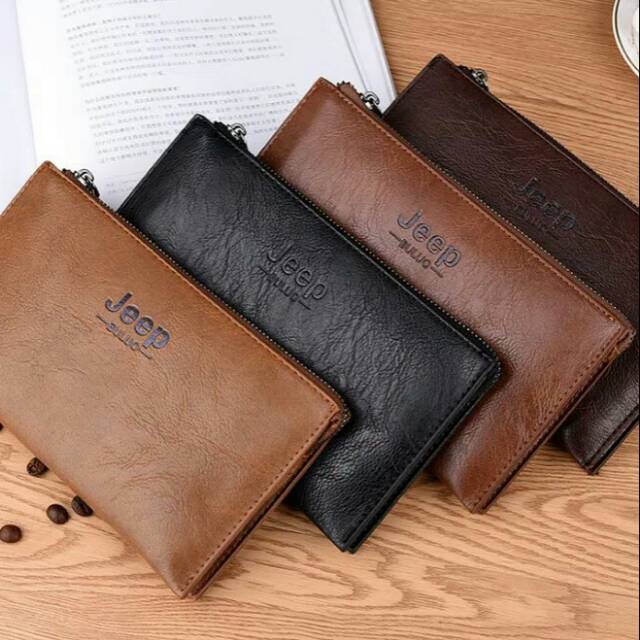 Dompet panjang pria dompet kulit JEEP
